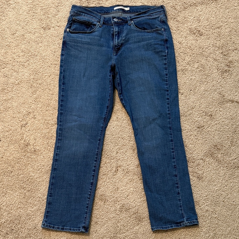 Levi's Dark Blue Straight Leg Women's Jeans
